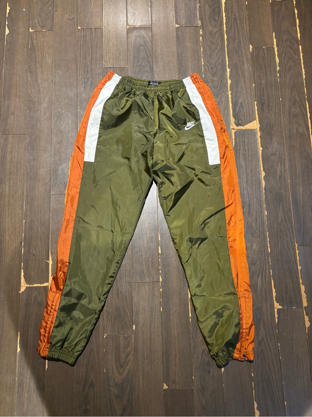 Nike Green and Orange Jogging Trackpants